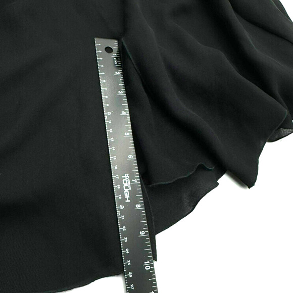 VALENTINO NWT $3720 Size 10 Black Silk Dress Gown Strappy Sequin Sexy Slit Drape - Picture 15 of 15